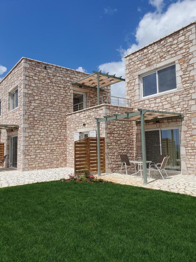 Stone Bay Houses In Messinia Kalamaki Beach Area Chrani Eksteriør billede