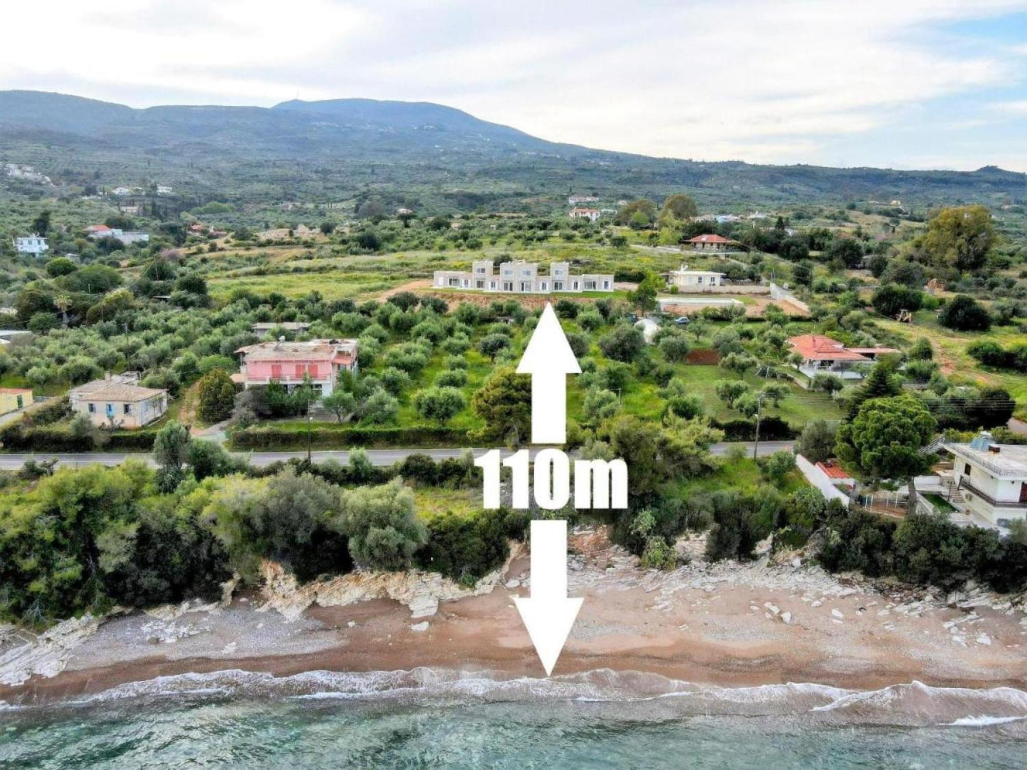 Stone Bay Houses In Messinia Kalamaki Beach Area Chrani Eksteriør billede